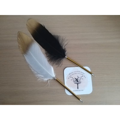 Pen with feather Pen with feather